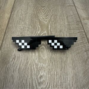 Pixelated Black Sunglasses